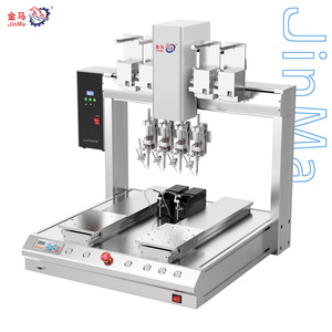 Dual Station 4 Head Automatic Soldering Robot